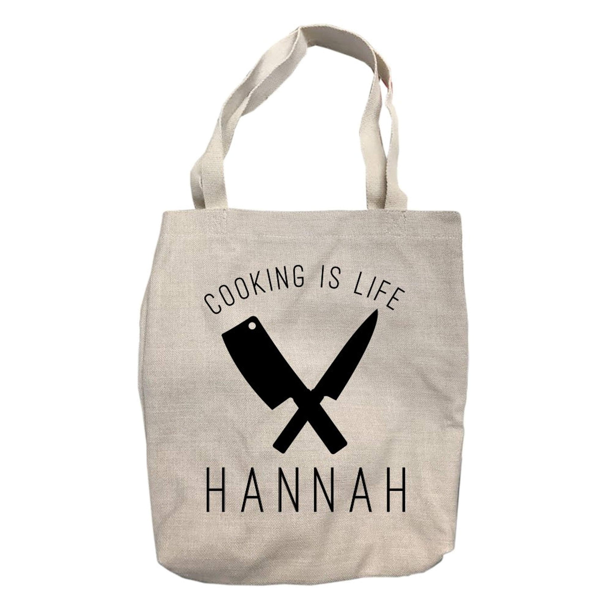 Personalized Cooking is Life Tote Bag