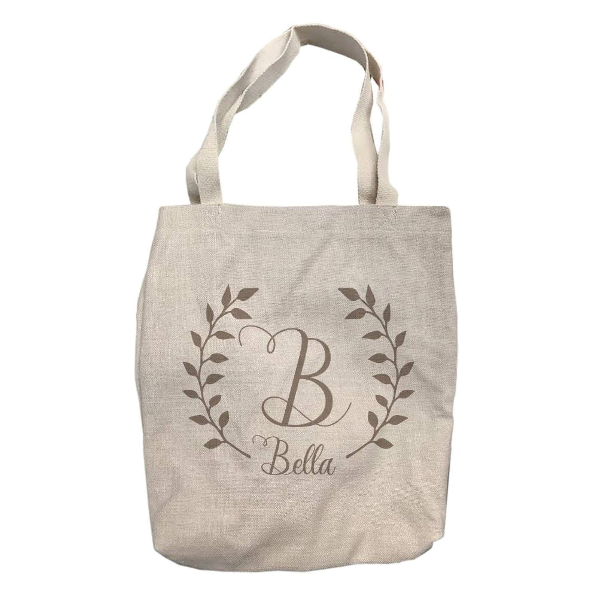 Personalized Laurel Wreath Tote Bag with Name