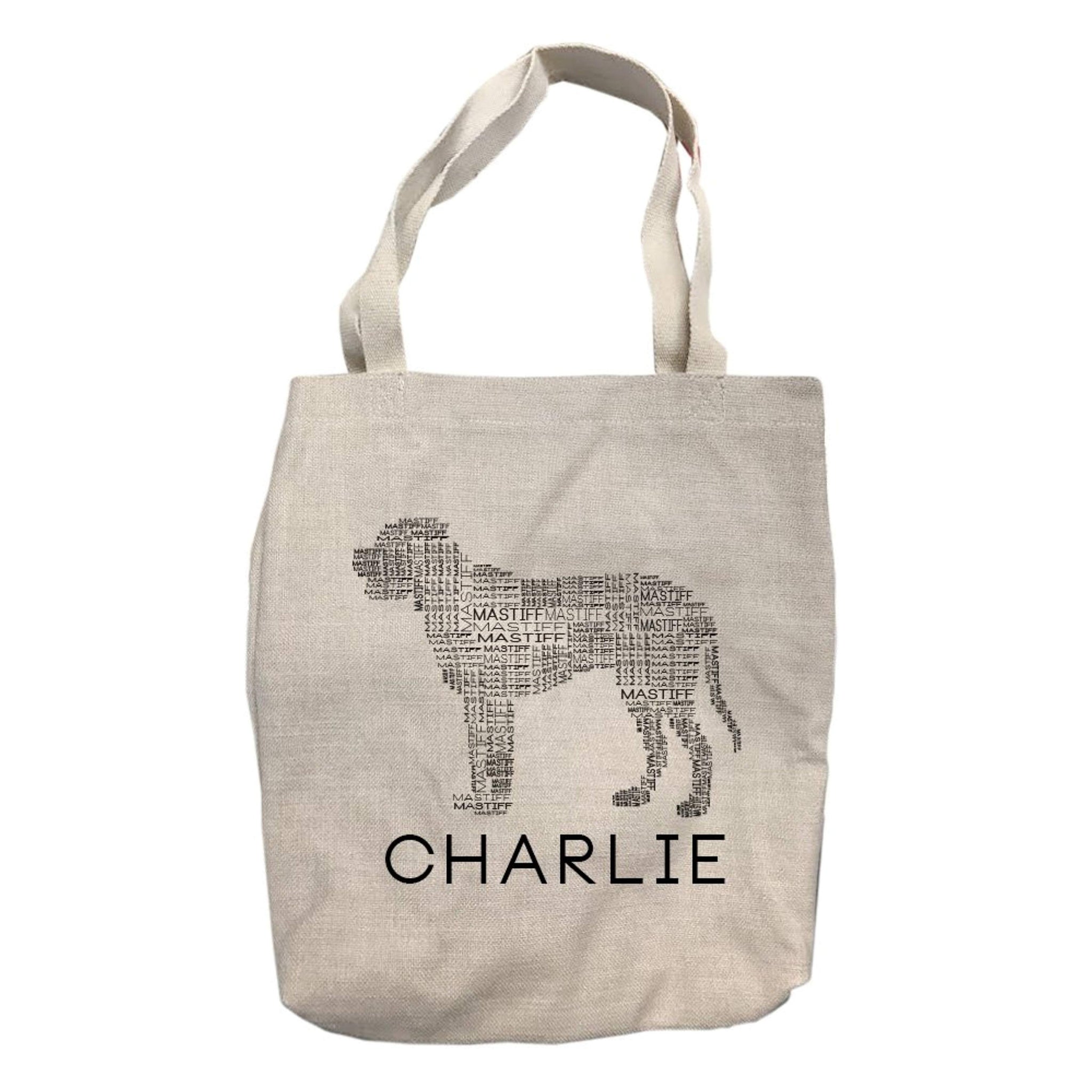 Personalized Mastiff Dog Tote Bag