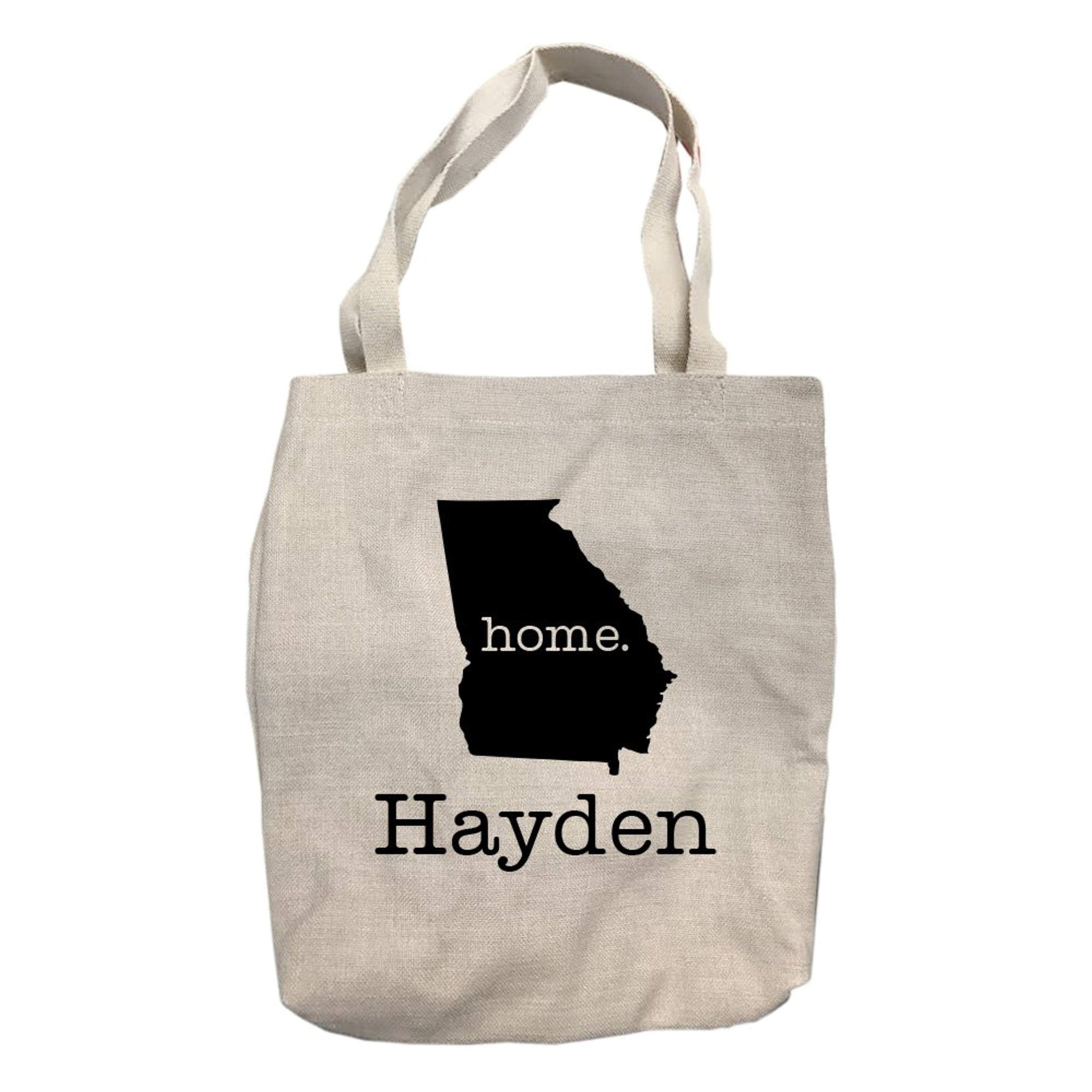 Personalized Georgia Home State Tote Bag