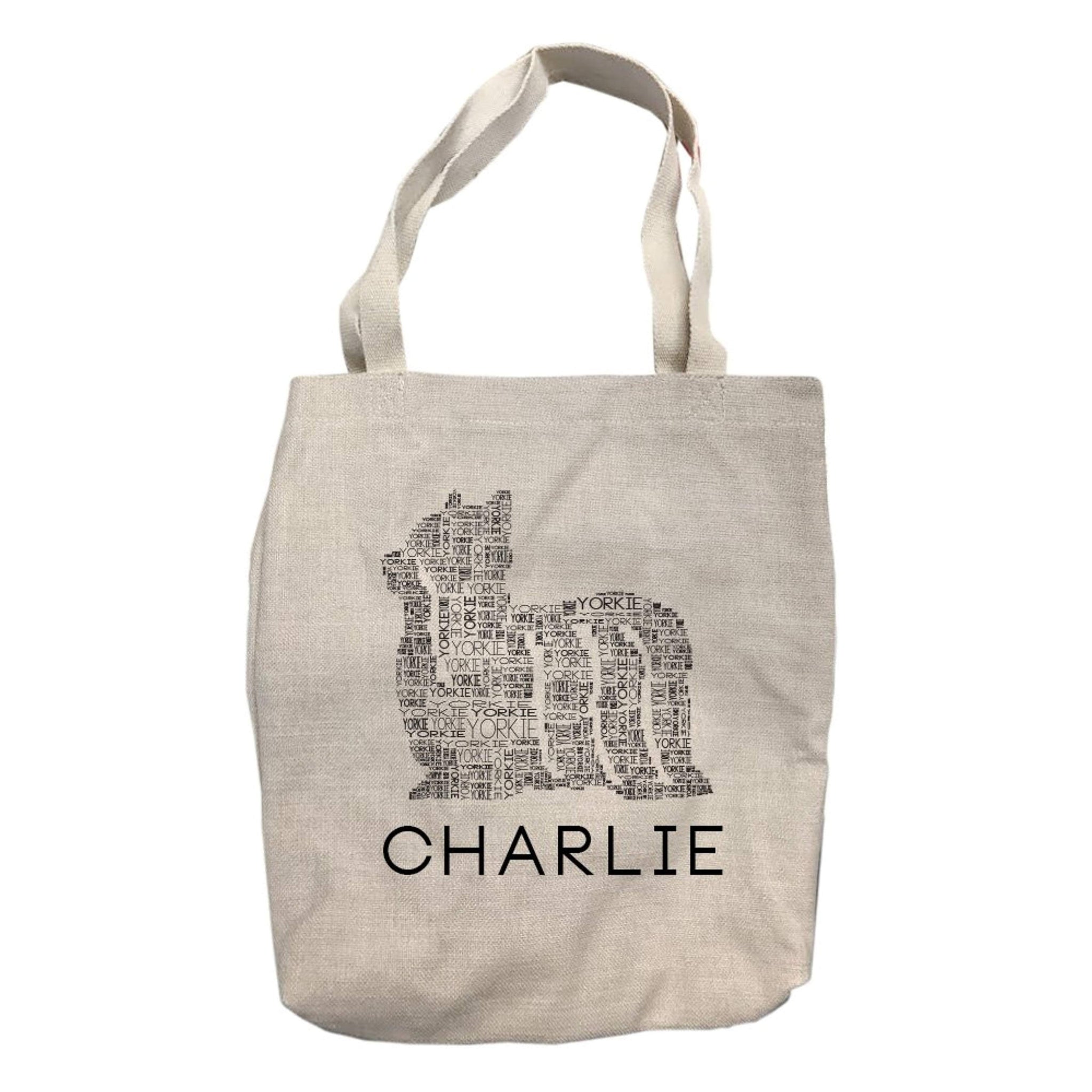 Personalized Yorkie Dog Breed Tote Bag