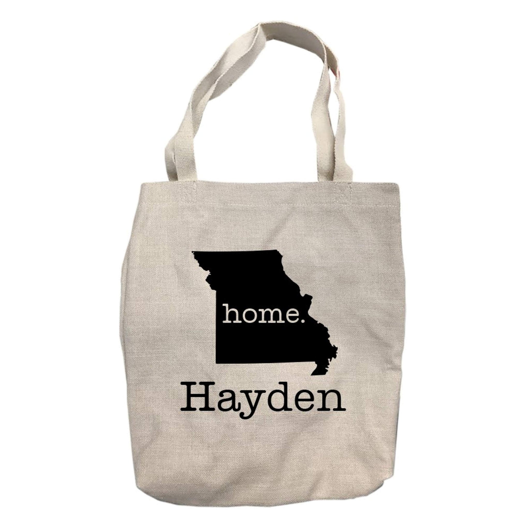 Personalized Missouri Home State Tote Bag
