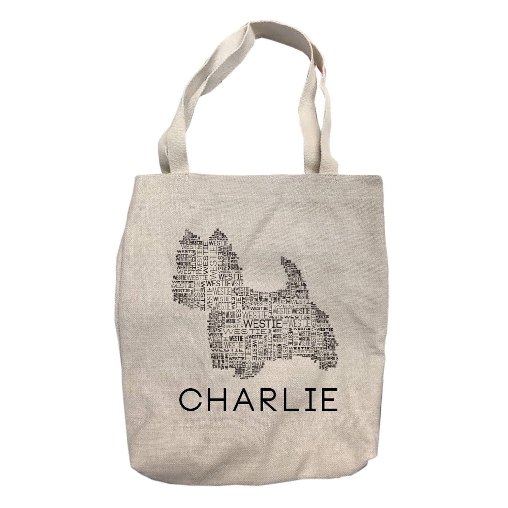 Personalized Westie Dog Breed Tote Bag