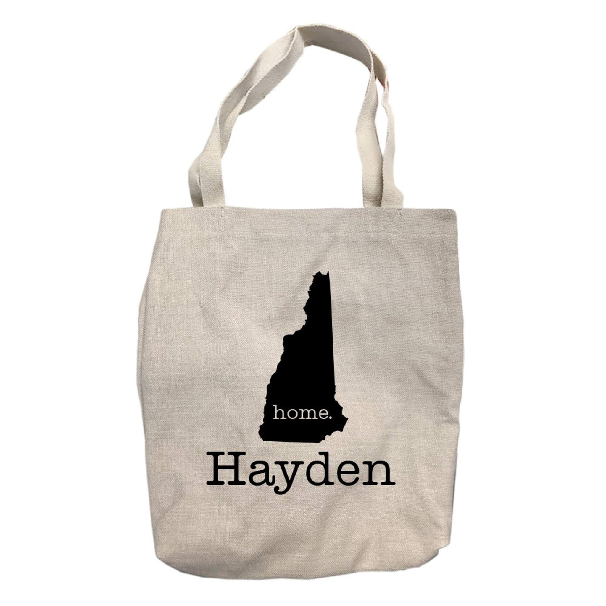 Personalized New Hampshire Home State Tote Bag