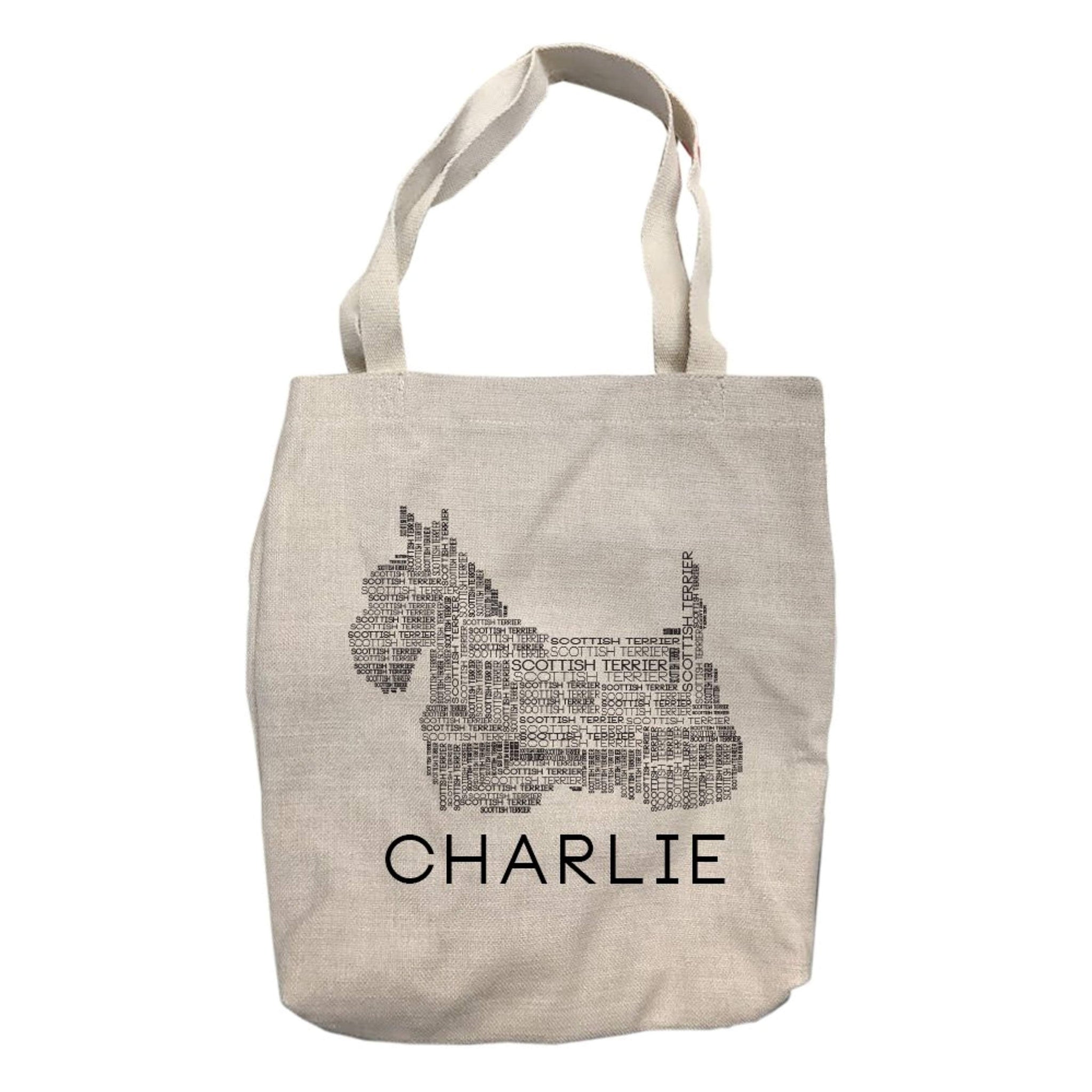Personalized Scottish Terrier Dog Tote Bag