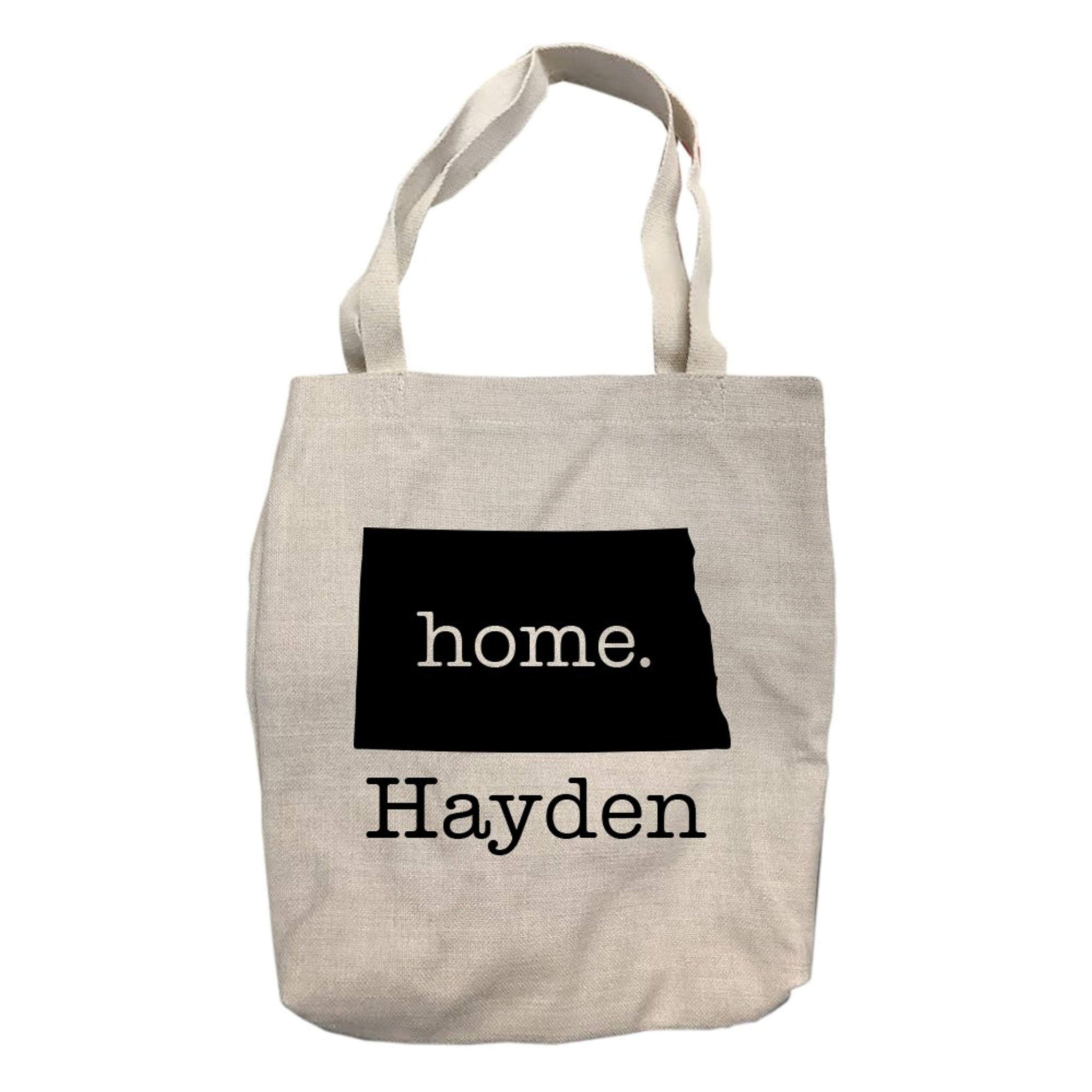 Personalized North Dakota Home State Tote Bag
