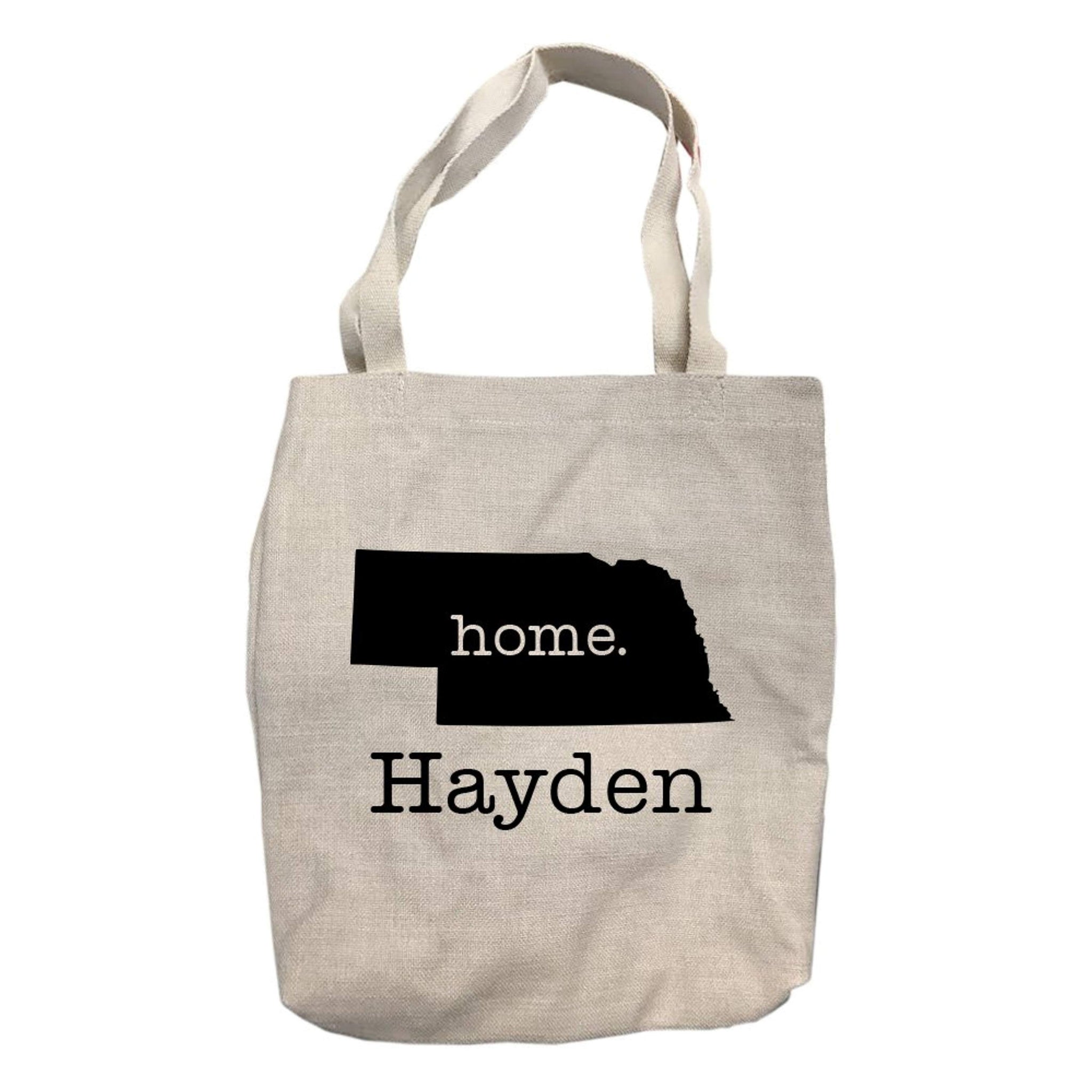 Personalized Nebraska Home State Tote Bag