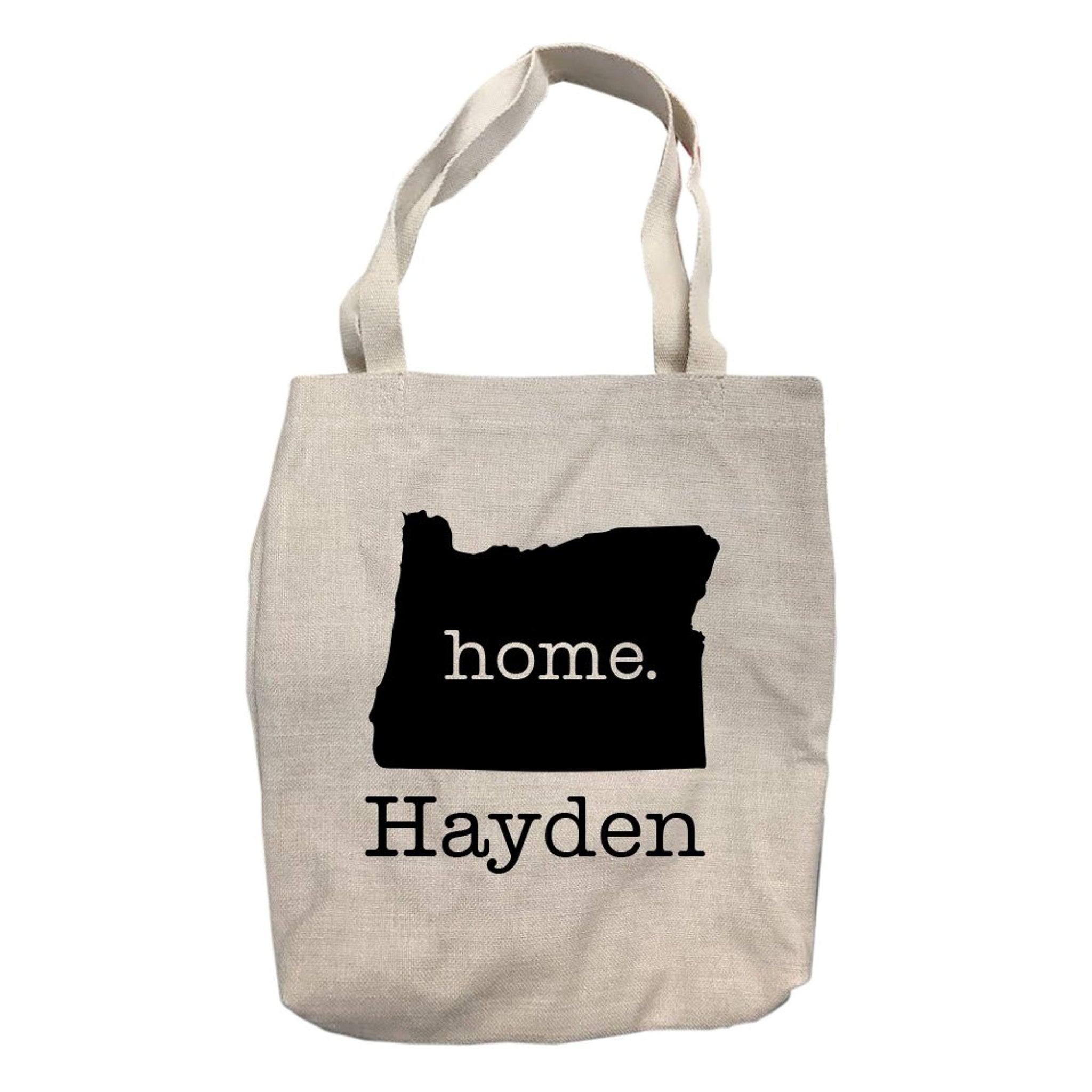 Personalized Oregon Home State Tote Bag