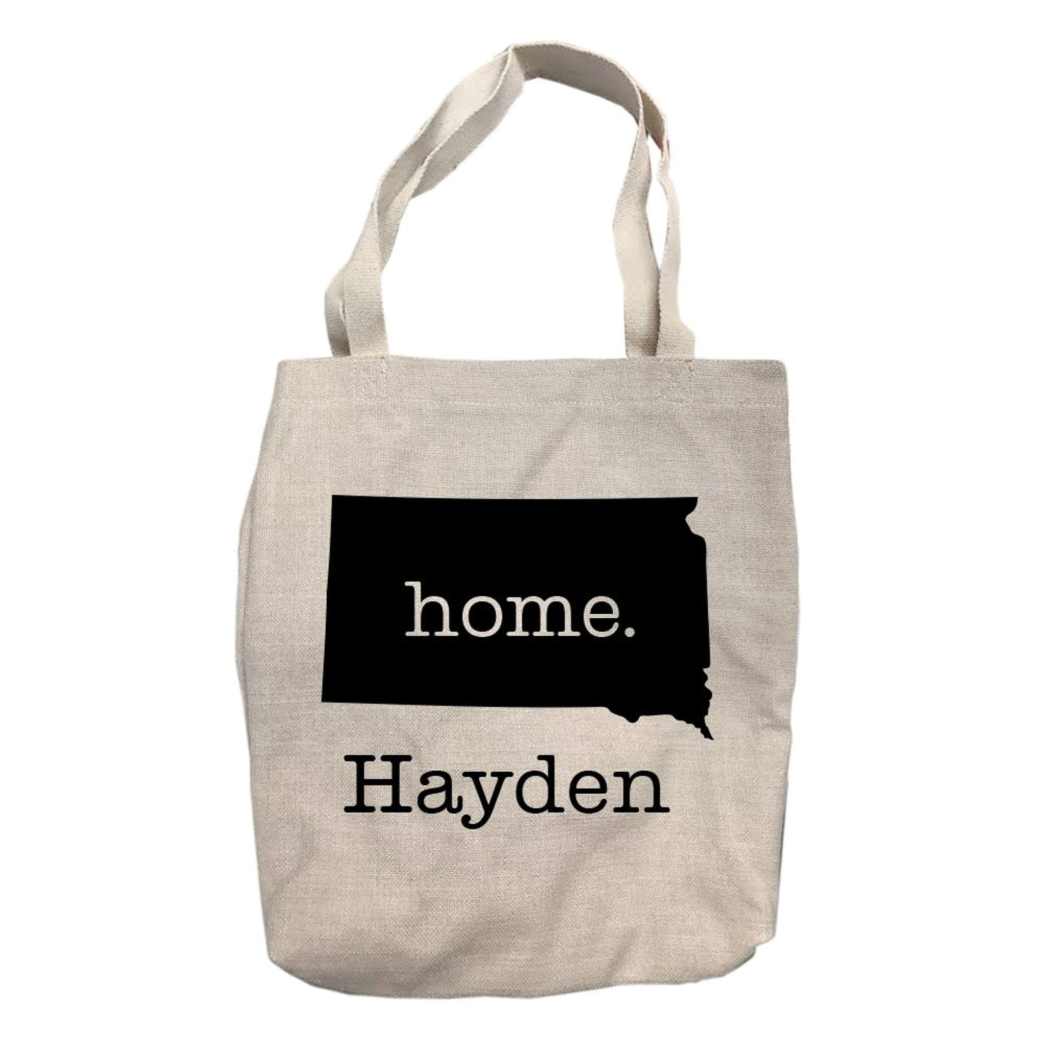 Personalized South Dakota Home State Tote Bag