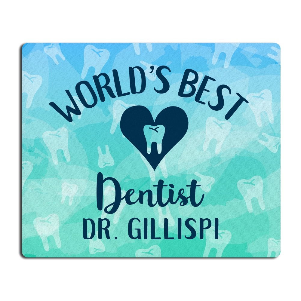 Personalized World's Best Dentist Mousepad