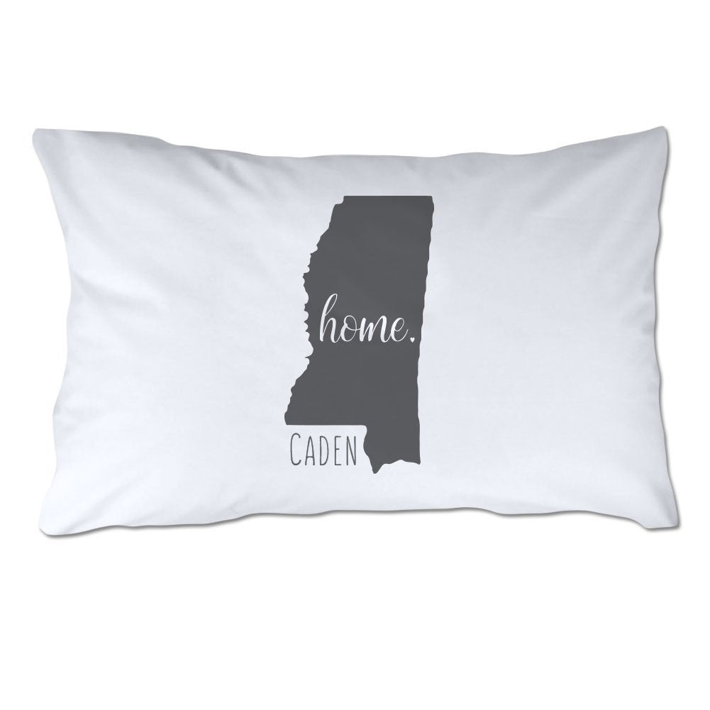 Personalized State of Mississippi Home Pillowcase