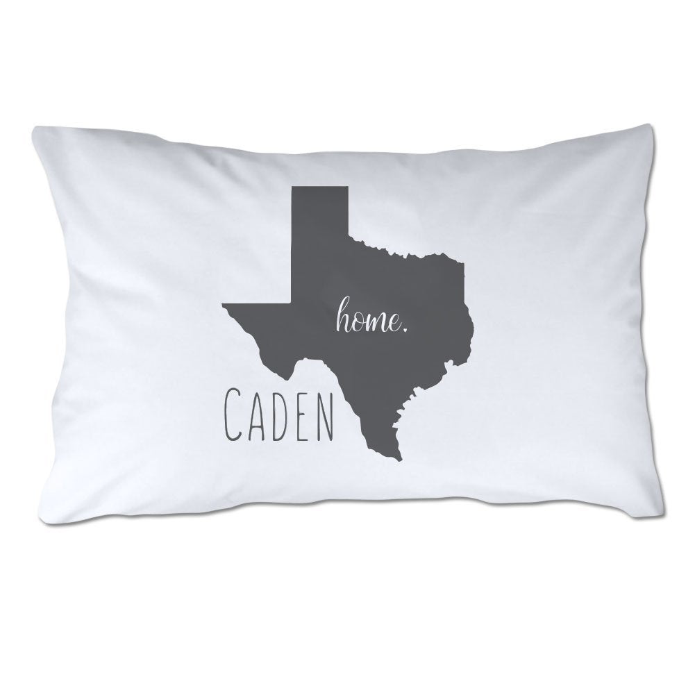 Personalized State of Texas Home Pillowcase
