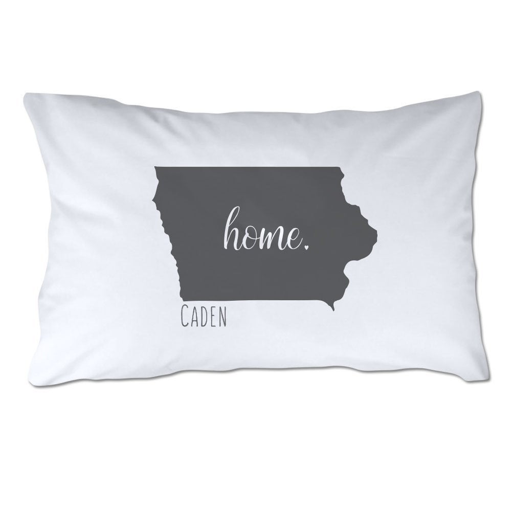 Personalized State of Iowa Home Pillowcase