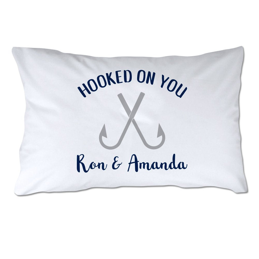 Personalized Hooked On You Pillowcase