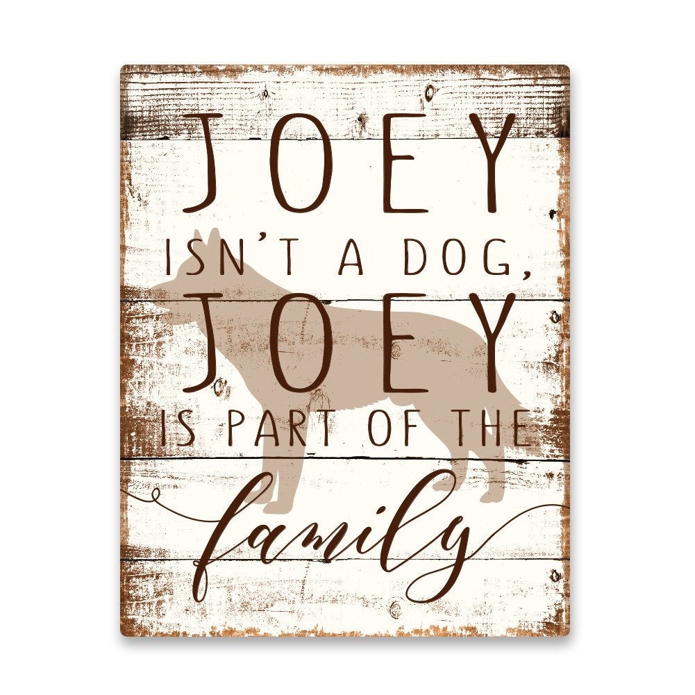 Personalized Siberian Husky is Part of the Family Metal Wall Art