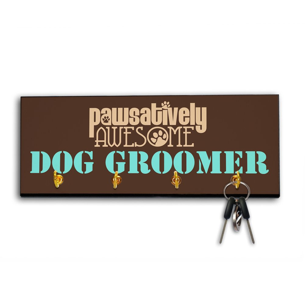 Pawsatively Awesome Occupational Leash and Key Hanger for Dog Groomer