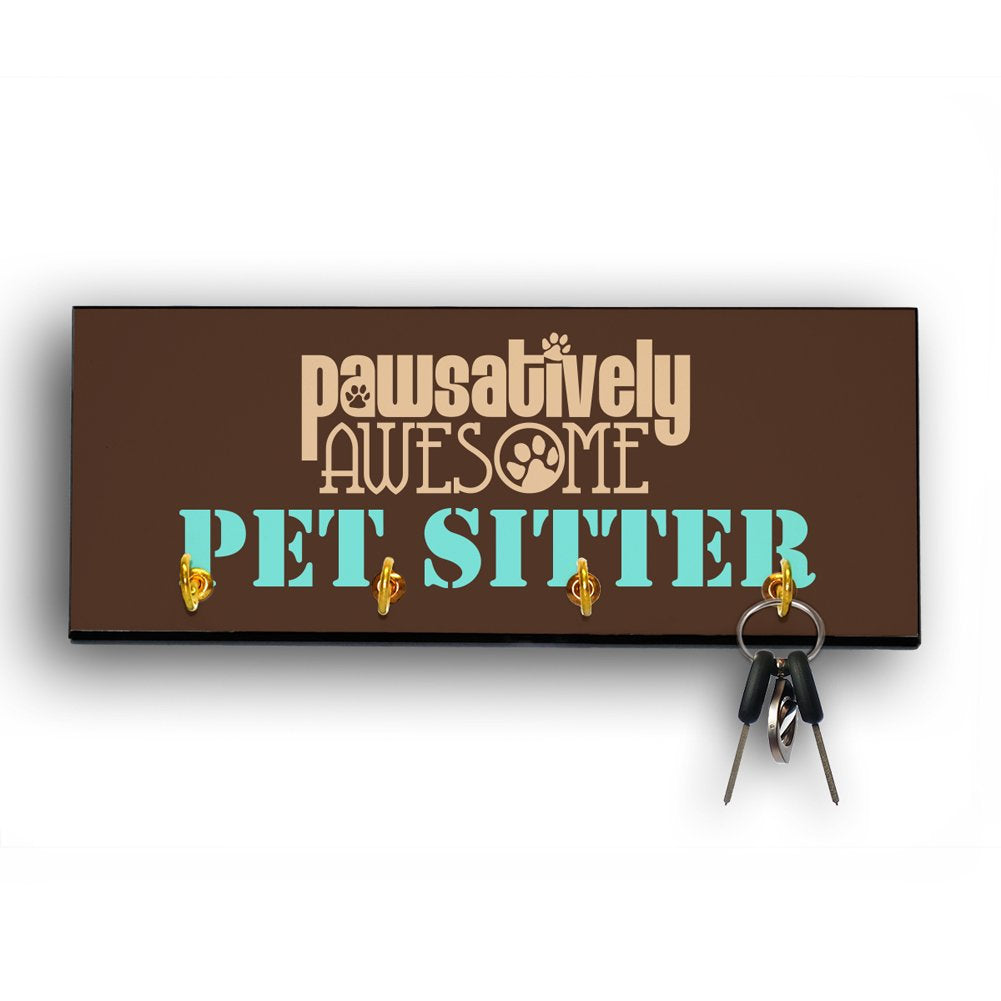 Pawsatively Awesome Occupational Leash and Key Hanger for Pet Sitter