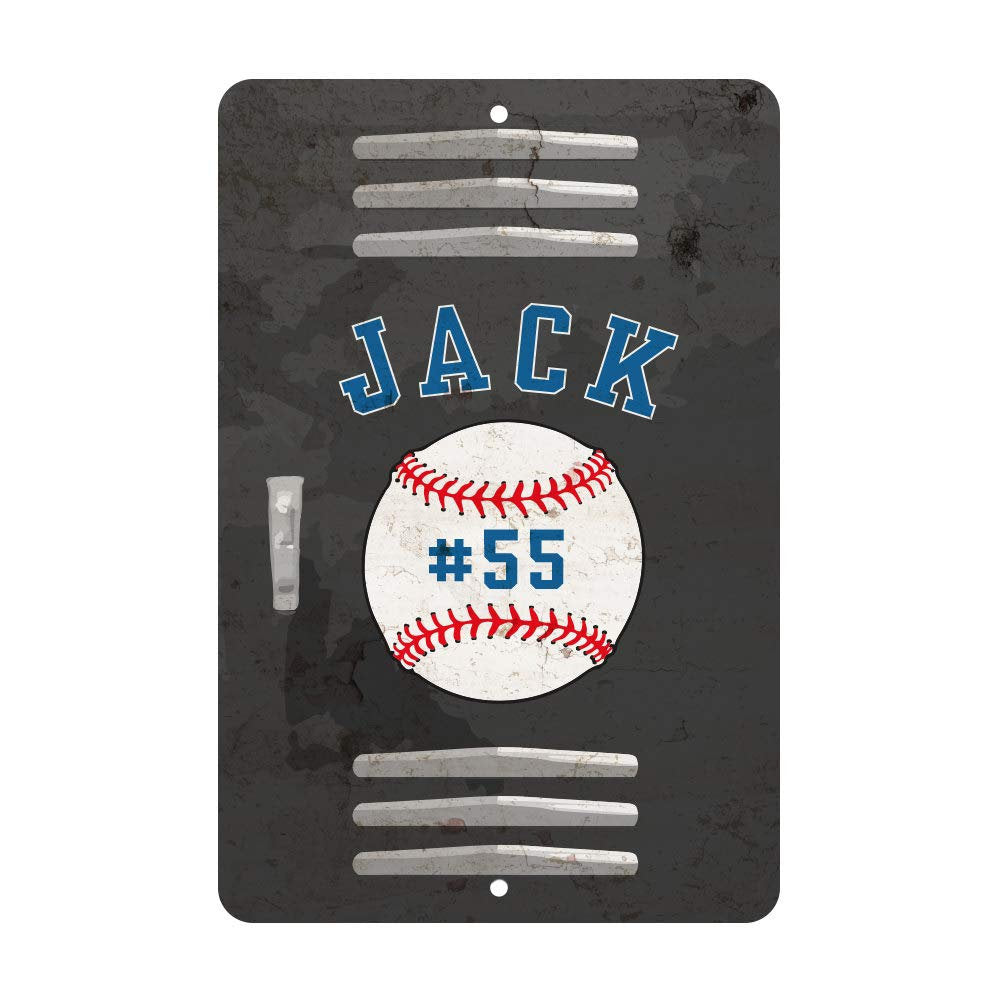Personalized Baseball Locker Room Sign