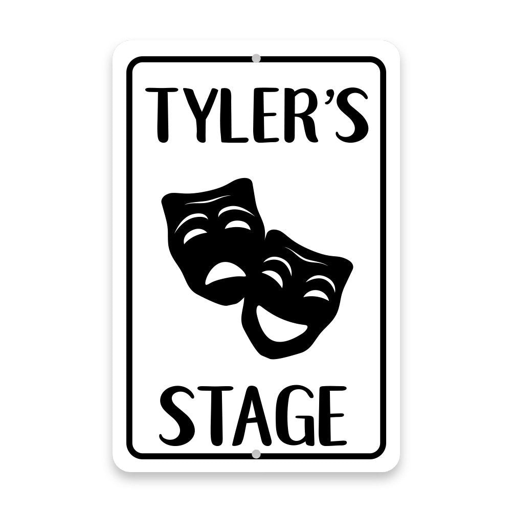 Custom Stage Sign Personalized Actor/Actress's Stage Metal Room Sign – PatternPop
