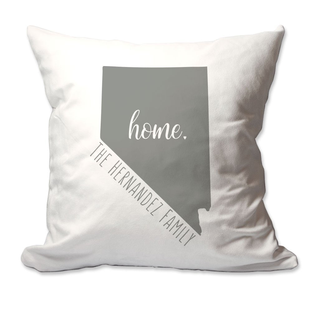 Personalized State of Nevada Home Throw Pillow  - Cover Only OR Cover with Insert