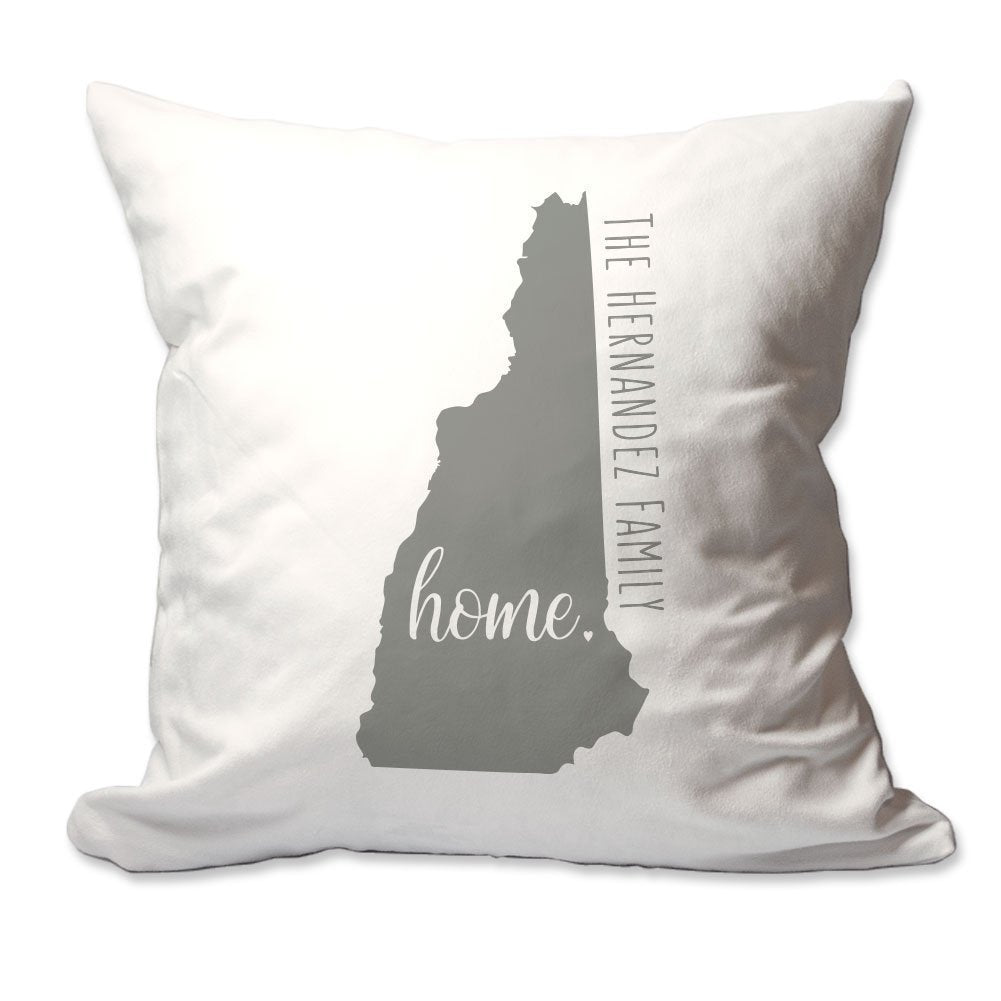 Personalized State of New Hampshire Home Throw Pillow  - Cover Only OR Cover with Insert
