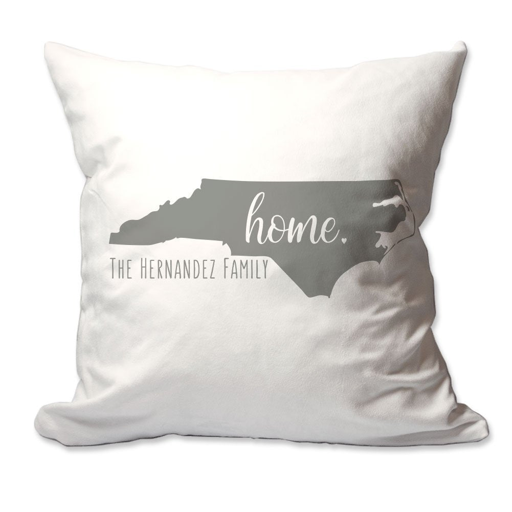 Personalized State of North Carolina Home Throw Pillow  - Cover Only OR Cover with Insert