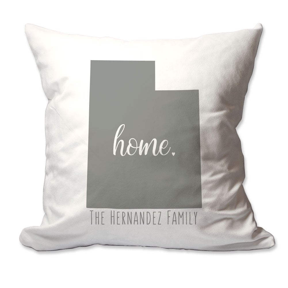 Personalized State of Utah Home Throw Pillow  - Cover Only OR Cover with Insert