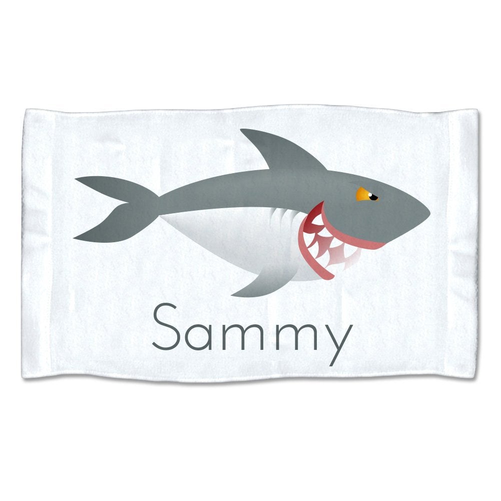 Small Personalized Shark Towel