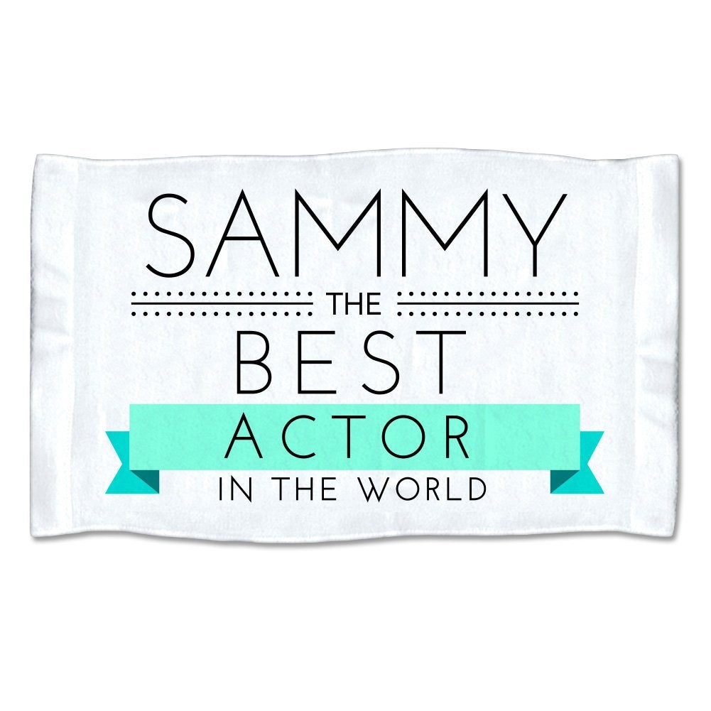Small Personalized Best Actor in The World Towel