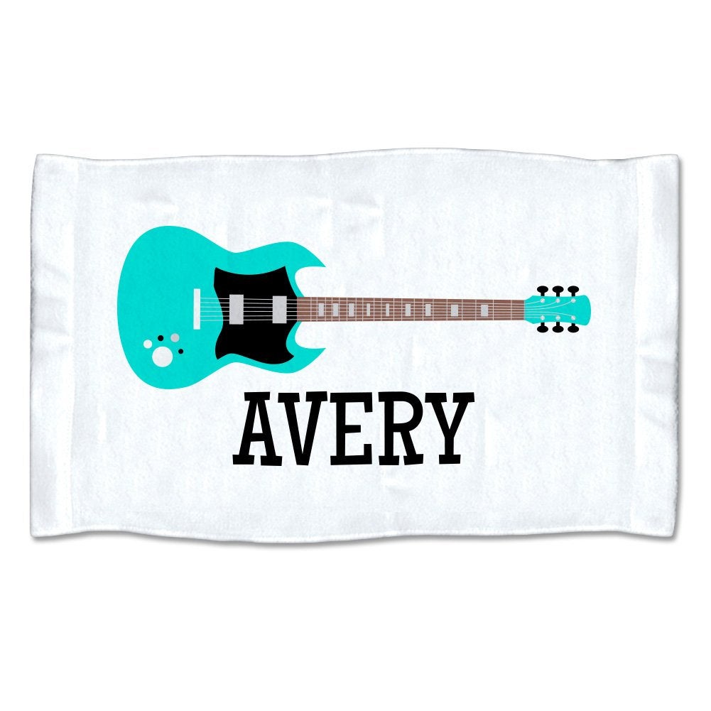 Small Personalized Guitar Towel