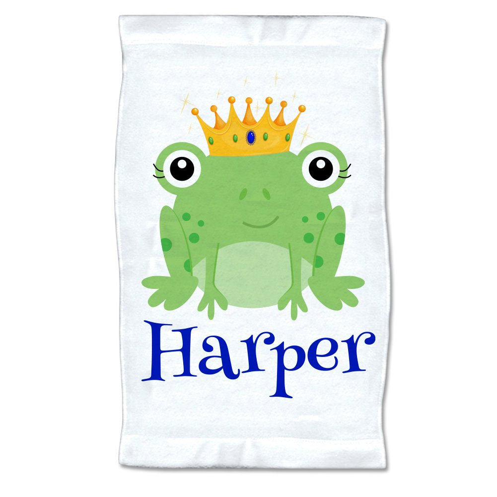 Small Personalized Frog Prince Towel