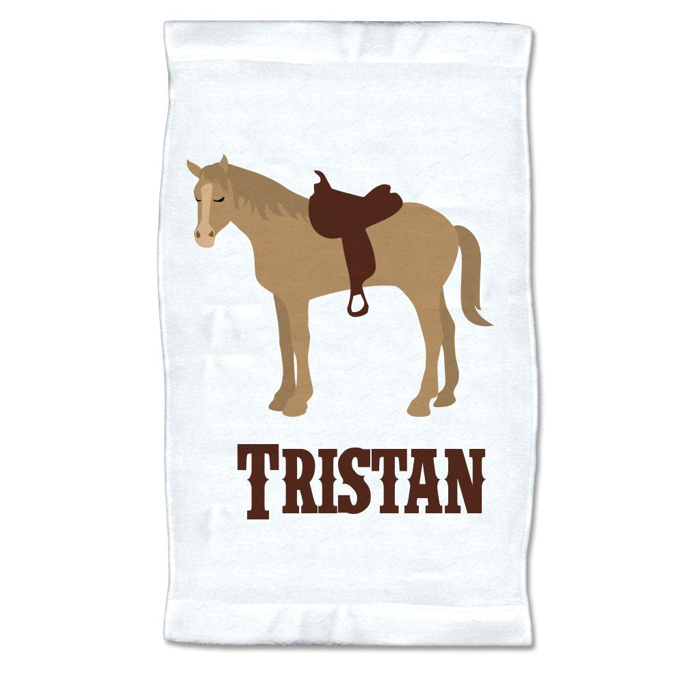Small Personalized Western Horse Towel
