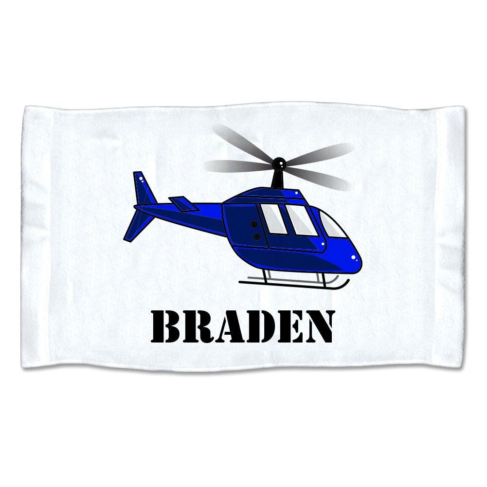 Small Personalized Helicopter Towel