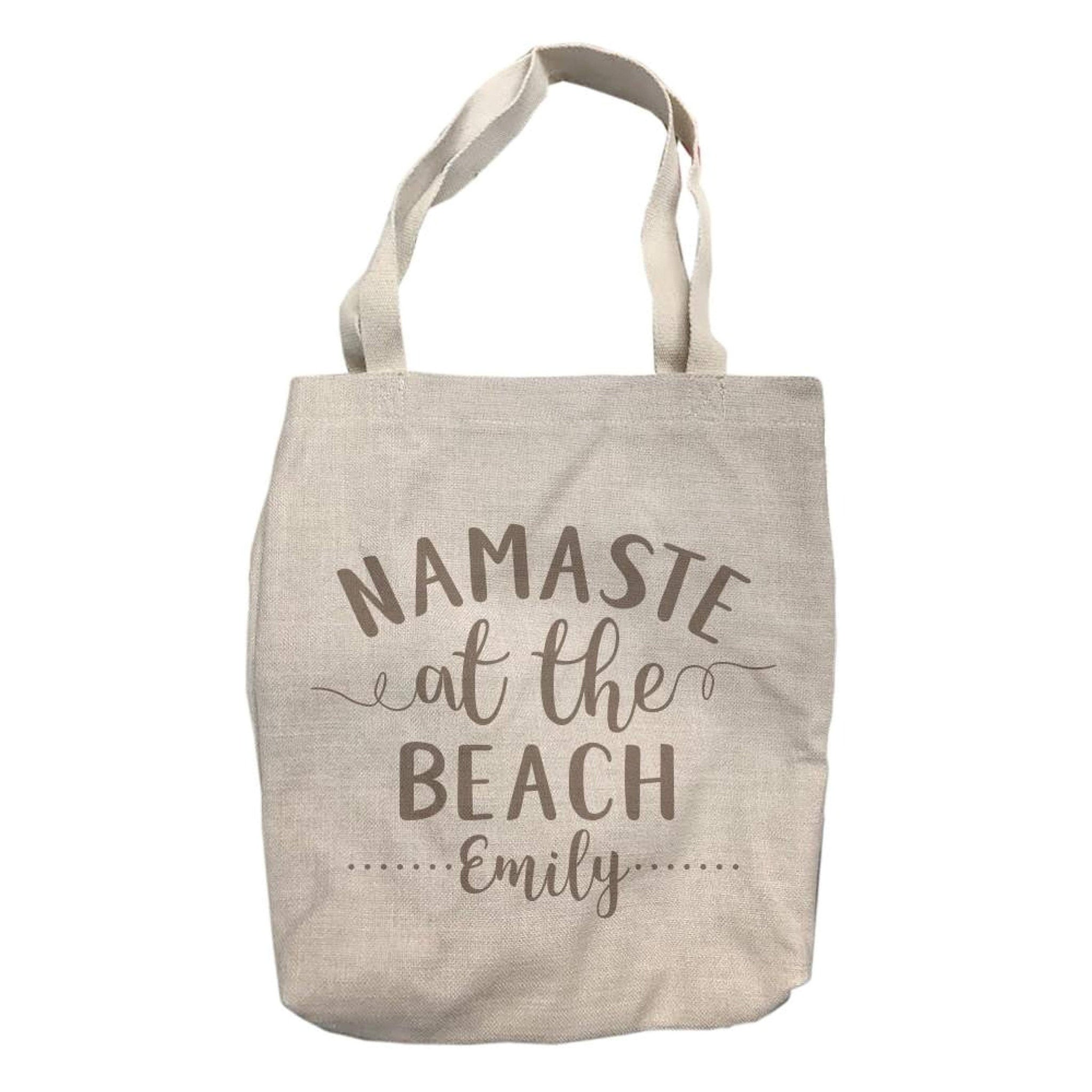 Personalized Namaste at the Beach Tote Bag