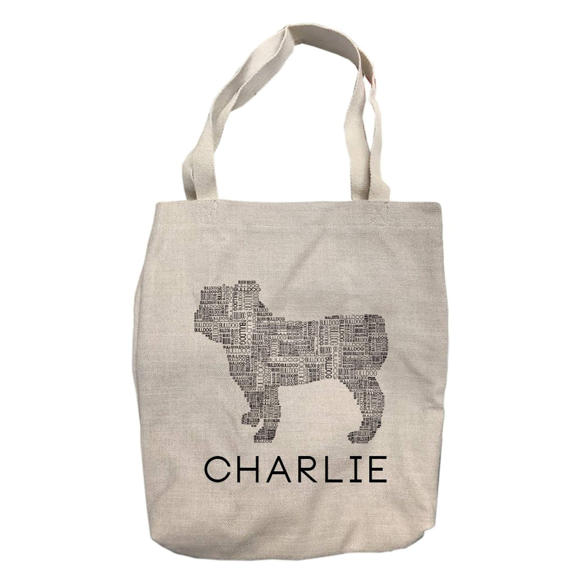 Personalized Bulldog Dog Breed Tote Bag