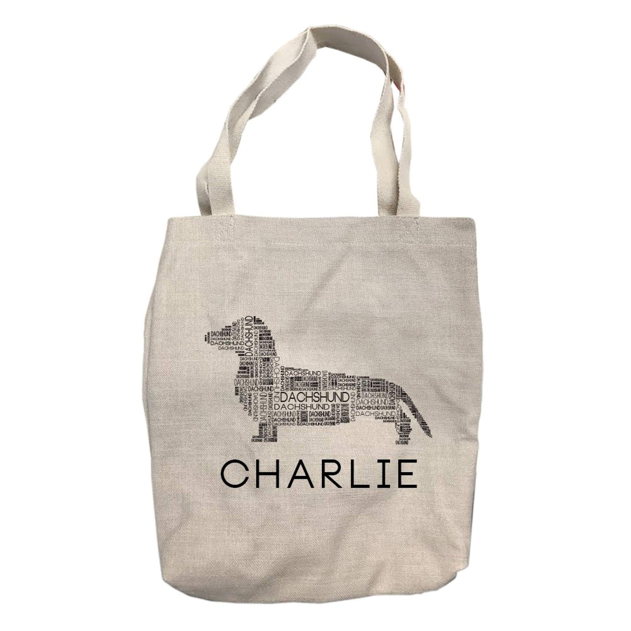 Personalized Dachshund Dog Breed Tote Bag