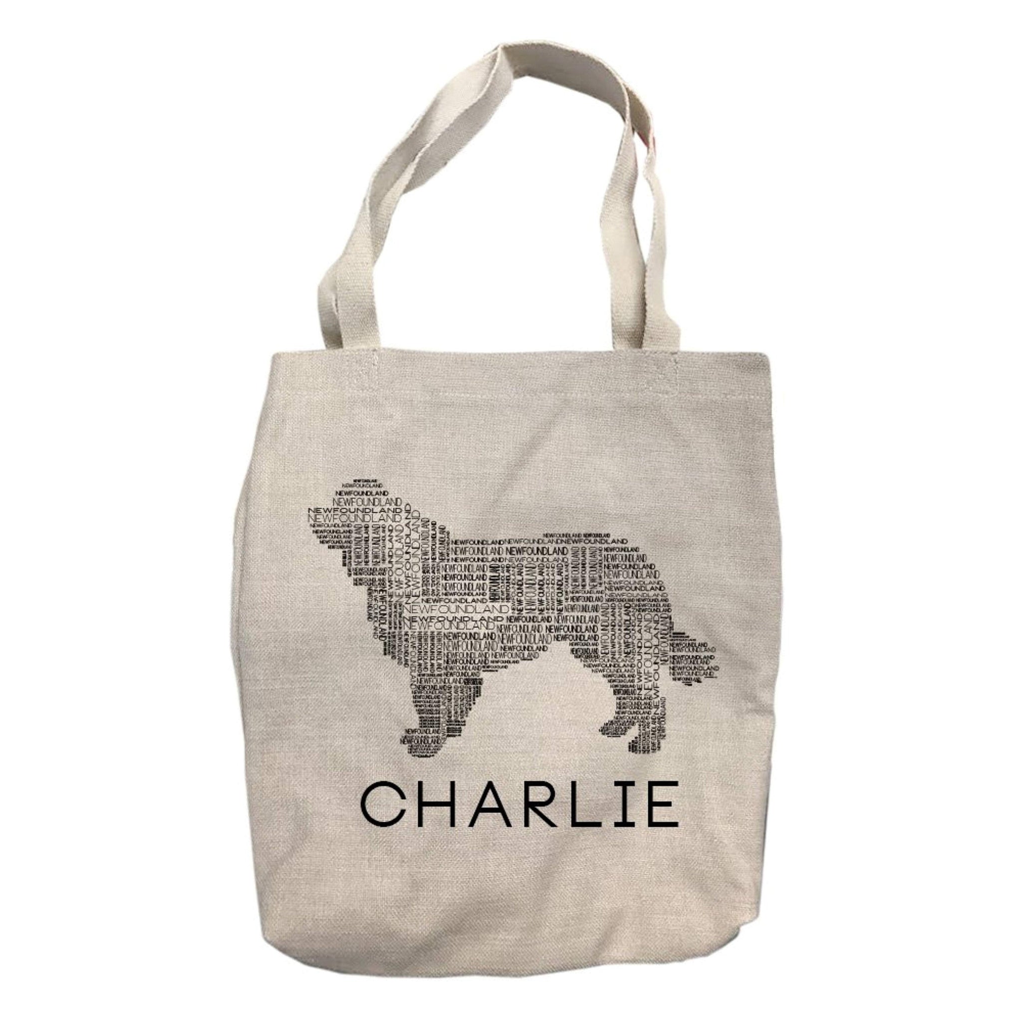 Personalized Newfoundland Dog Tote Bag