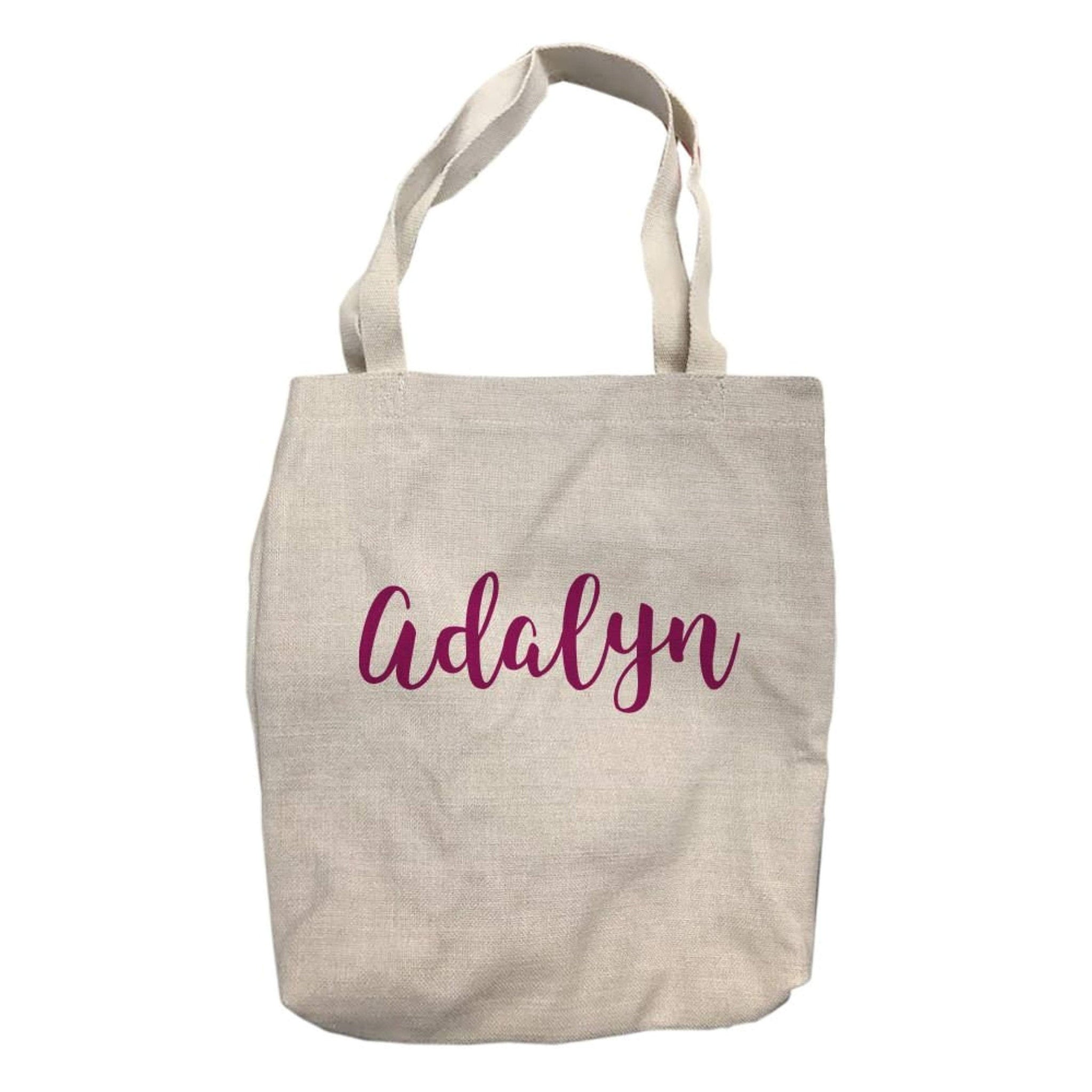 Personalized Tote Bag with Name Script Font