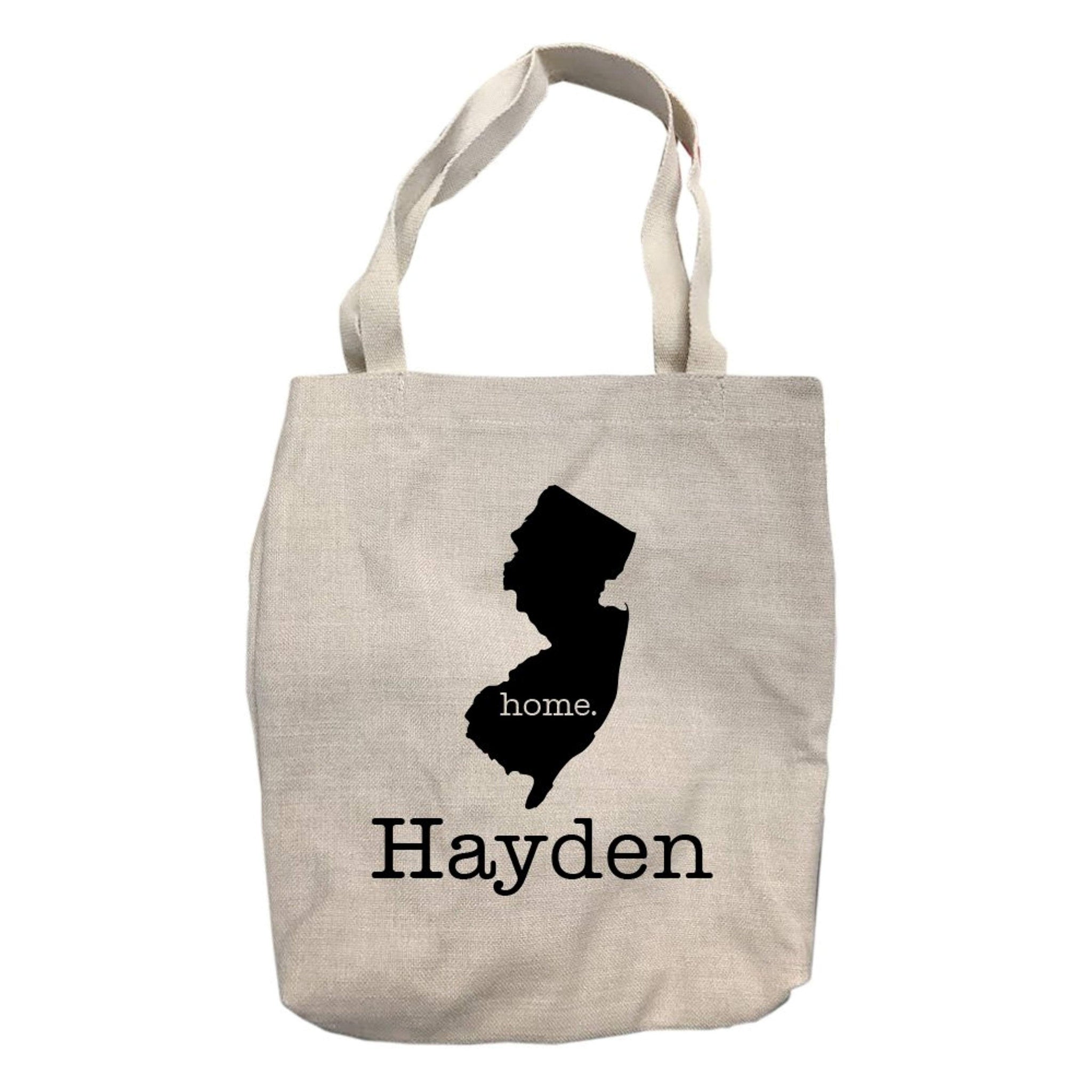 Personalized New Jersey Home State Tote Bag