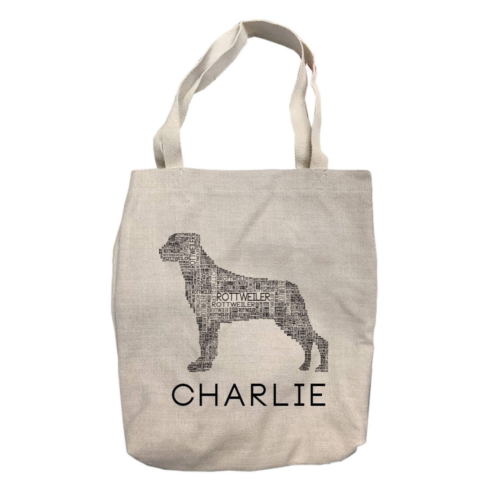 Personalized Rottweiler Dog Breed Tote Bag