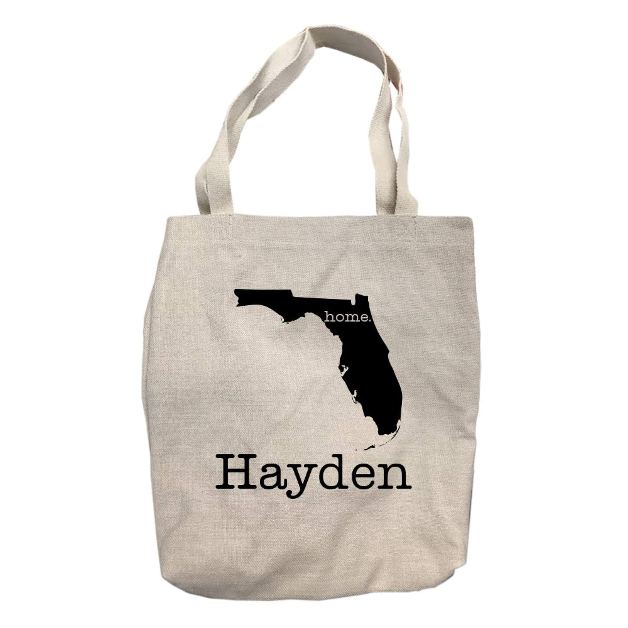 Personalized Florida Home State Tote Bag