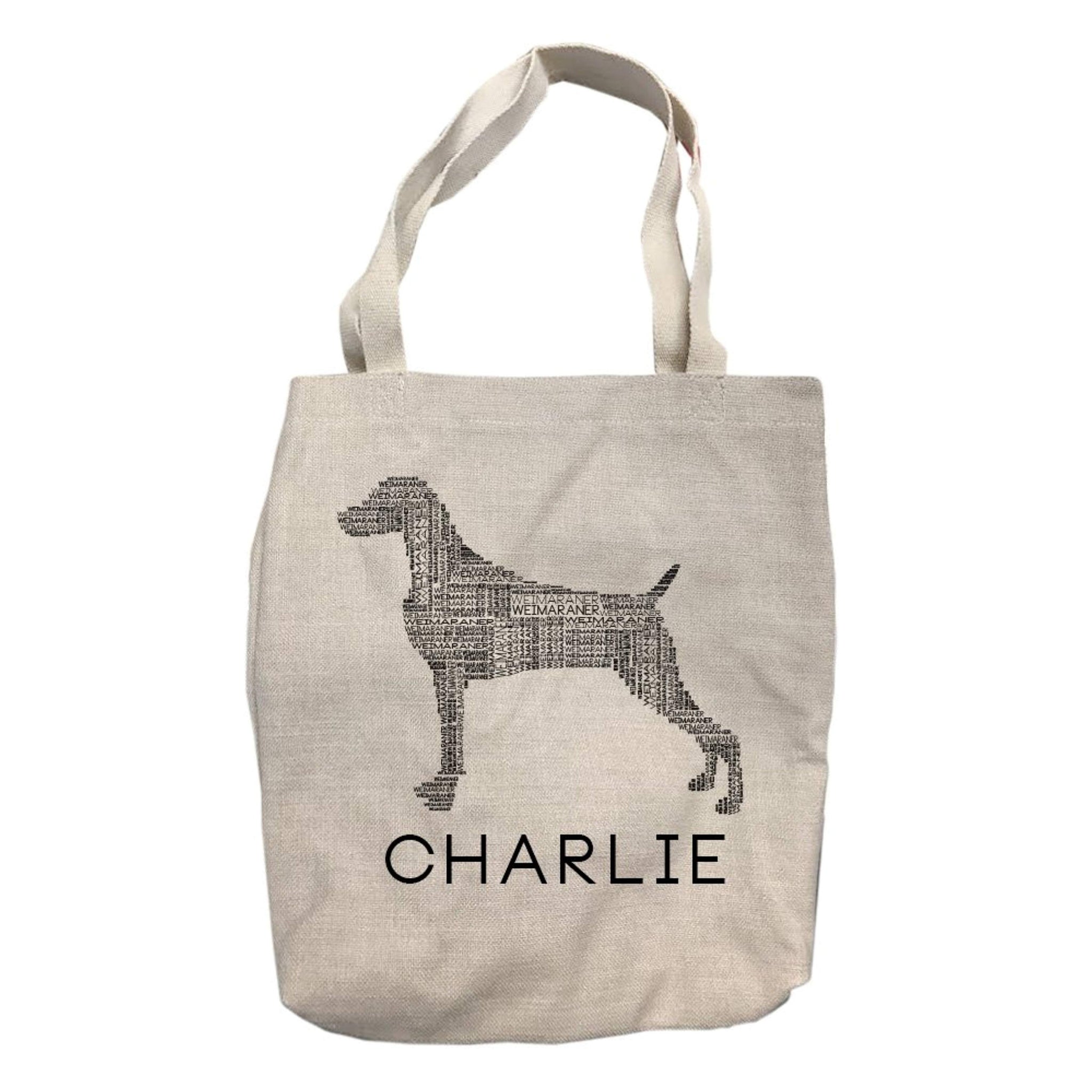 Personalized Weimaraner Dog Breed Tote Bag