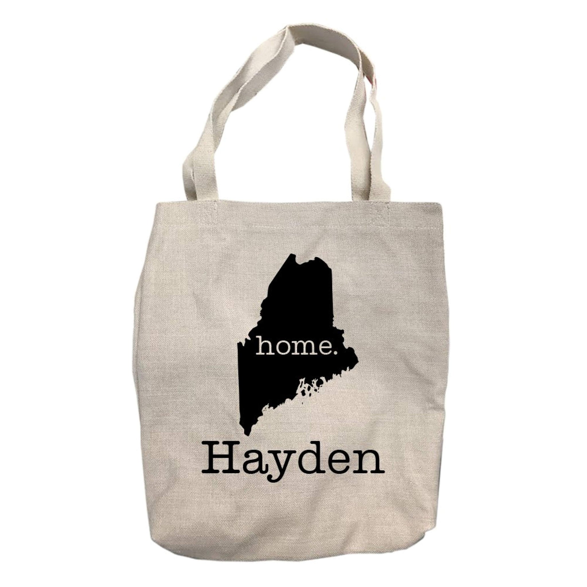 Personalized Maine Home State Tote Bag