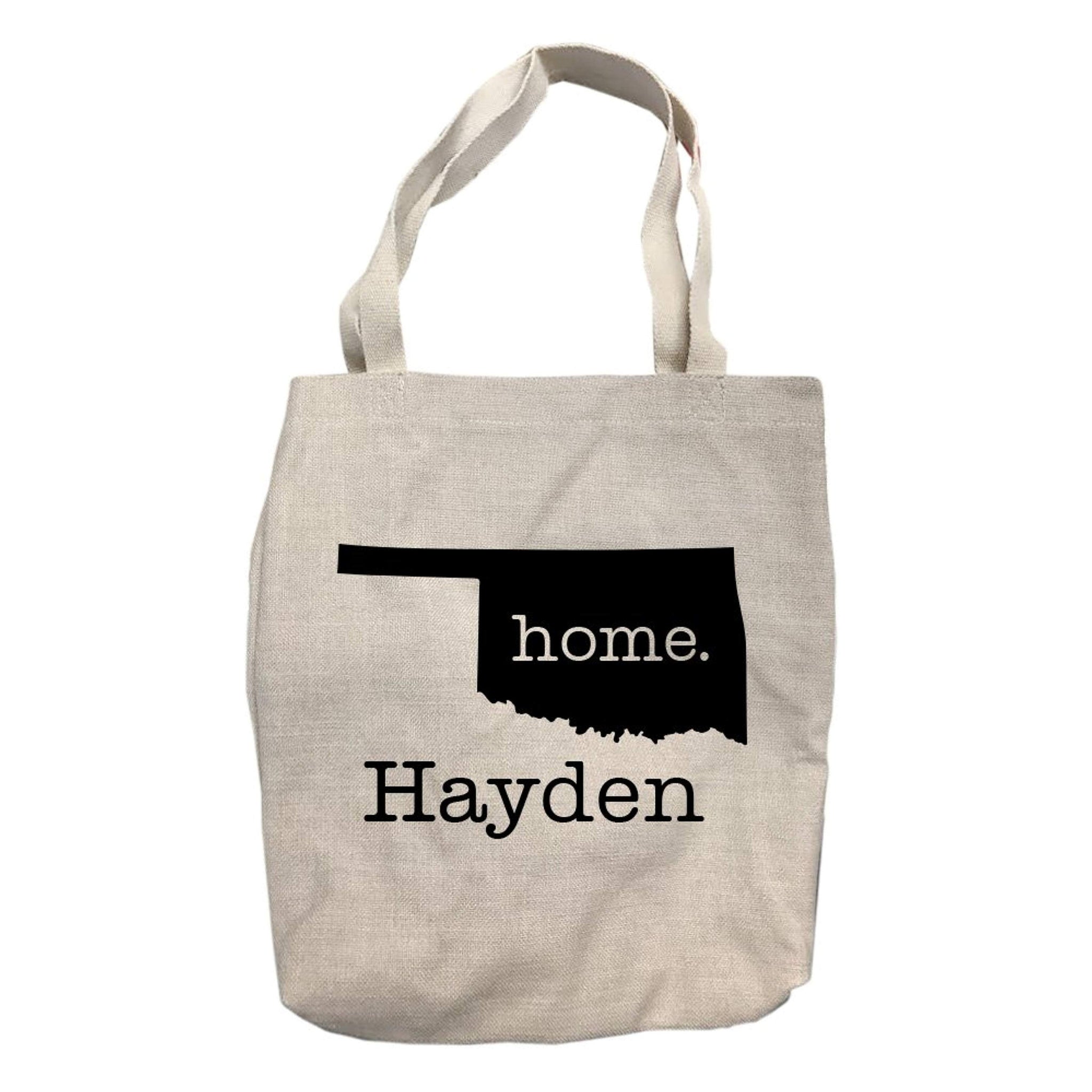Personalized Oklahoma Home State Tote Bag