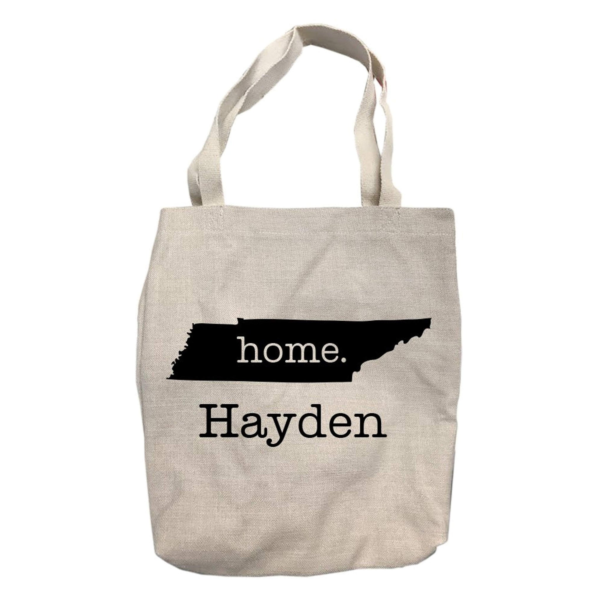 Personalized Tennessee Home State Tote Bag