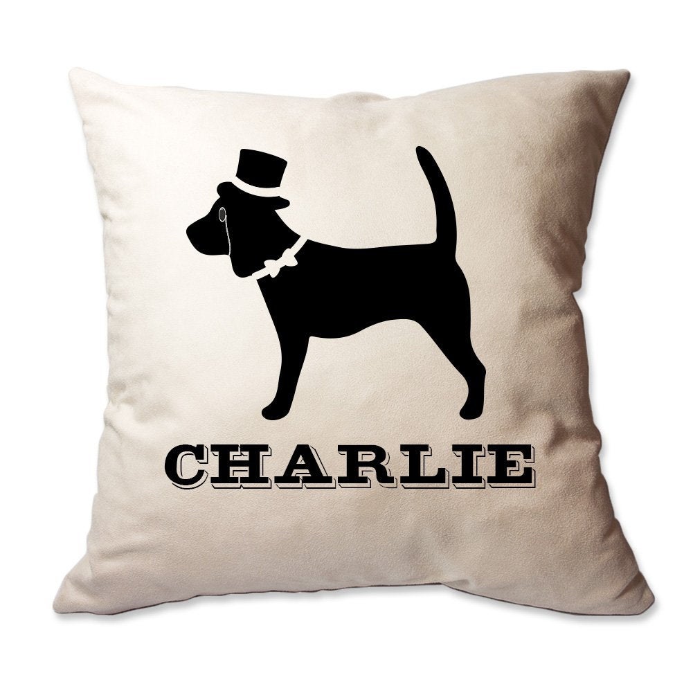 Personalized Fancy Beagle Throw Pillow  - Cover Only OR Cover with Insert