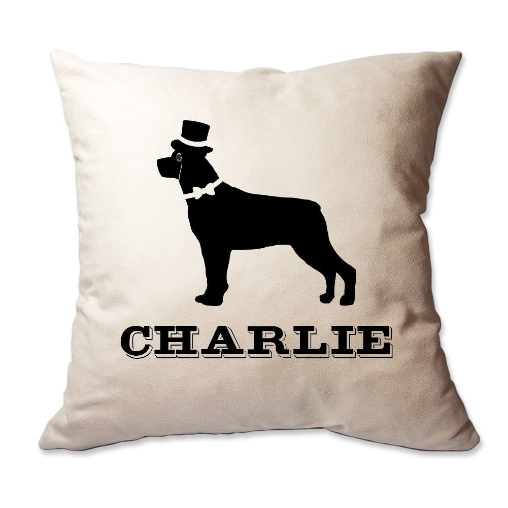 Personalized Fancy Rottweiler Throw Pillow  - Cover Only OR Cover with Insert