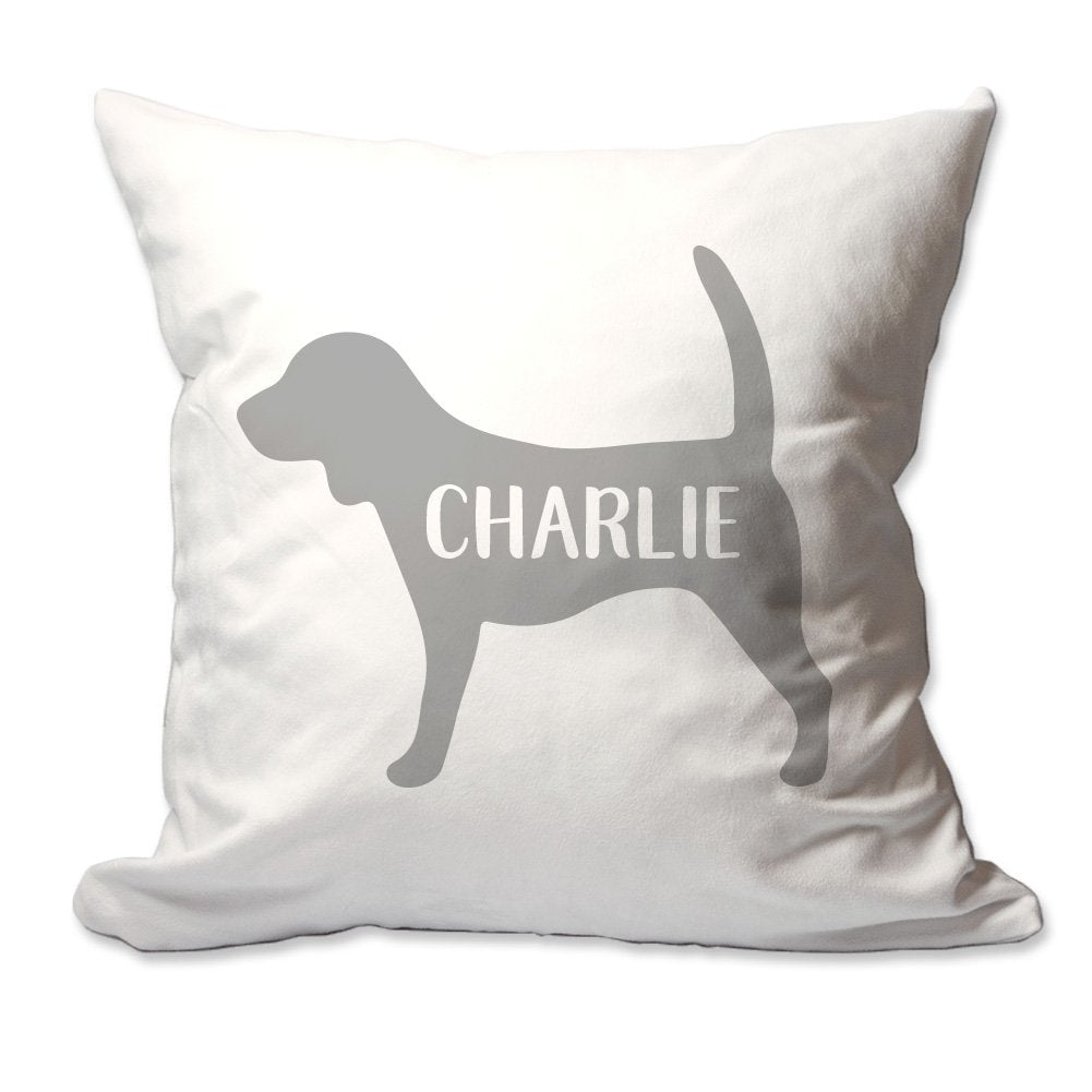 Personalized Beagle with Name Throw Pillow  - Cover Only OR Cover with Insert