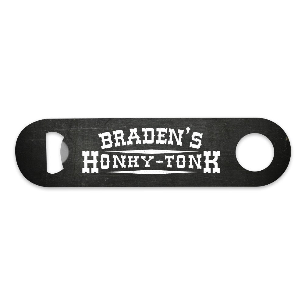Personalized Chalkboard Honky-Tonk Bottle Opener