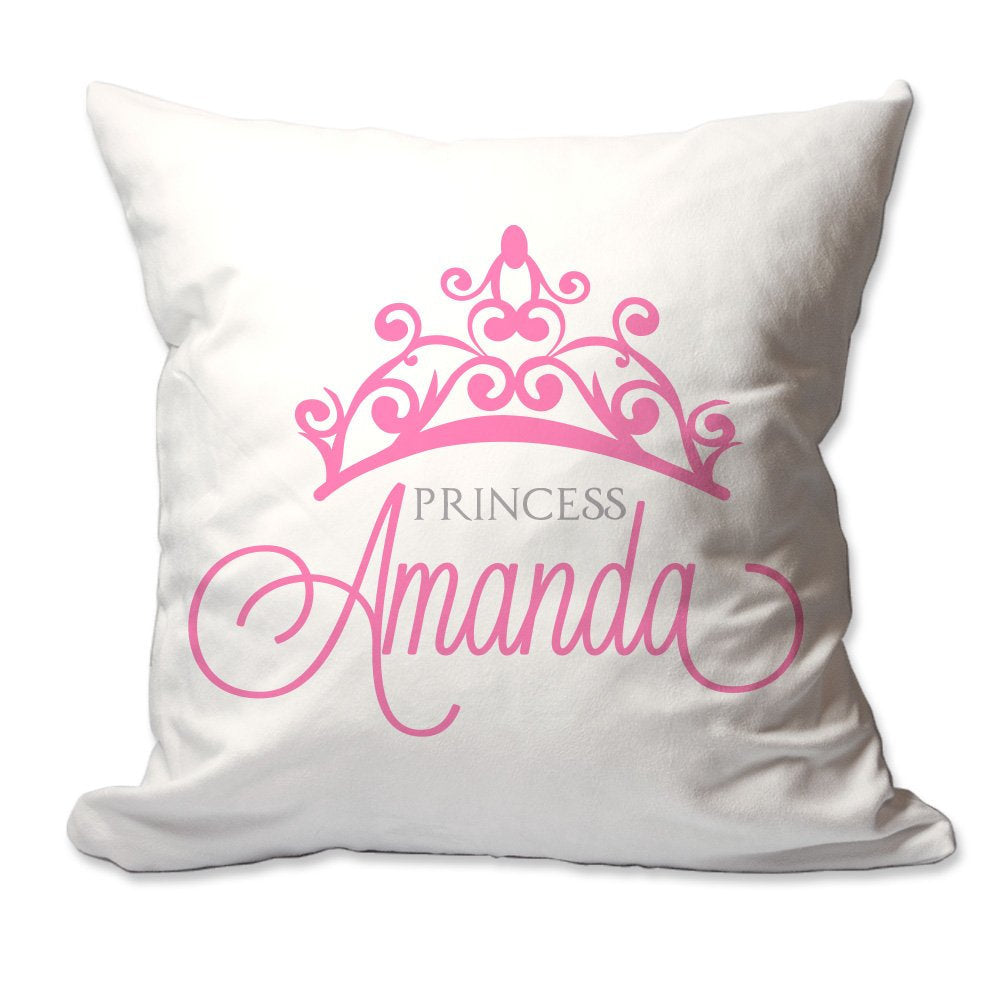 Personalized Princess Throw Pillow  - Cover Only OR Cover with Insert
